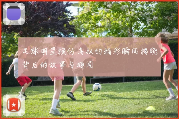 足球明星模仿鸟叔的精彩瞬间揭晓背后的故事与趣闻